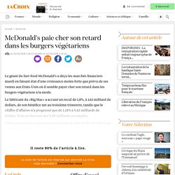 McDonald's paie cher son retard dans les burgers végétariens