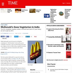 McDonald’s Goes Vegetarian in India