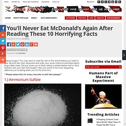 You’ll Never Eat McDonald’s Again After Reading These 10 Horrifying Facts