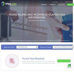 Heard Island and Mcdonald Islands Visa Information