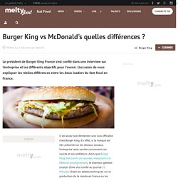 Burger King vs McDonald's quelles différences