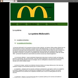 McDonald's: Le système