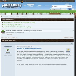 MCEdit: Minecraft World Editor (Now open source!)