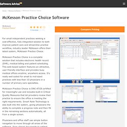 McKesson Practice Choice Software