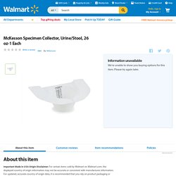 McKesson Specimen Collector, Urine/Stool, 26 oz-1 Each - Walmart.com