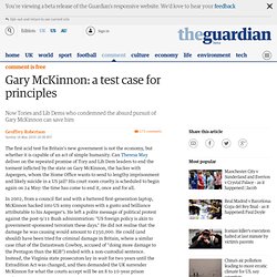 Gary McKinnon: a test case for principles