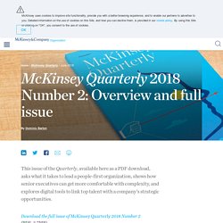 Quarterly 2018 Number 2: Overview and full issue