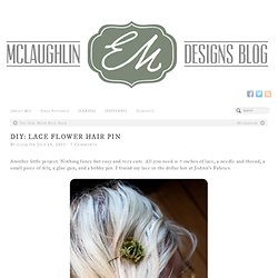Lace Flower Hair Pin