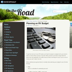 Rand McNally Blog – New RVer - RV Living - Planning an RV Budget