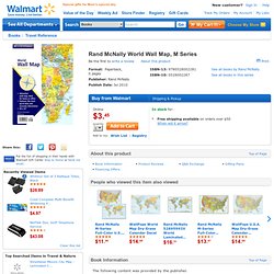 Rand McNally World Wall Map, M Series, Rand McNally: Travel & Nature