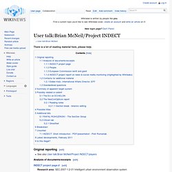 User talk:Brian McNeil/Project INDECT