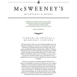 McSweeney’s: Quarterly & Books