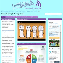 Home - Media: Meaning & Message - Digital Learning Commons at South Portland High School