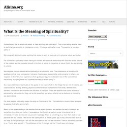 Is There Anything Like Spirituality?