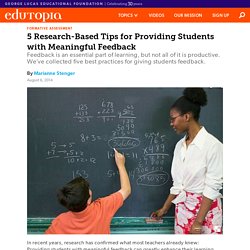 Meaningful Feedback for Students: 5 Research-Based Tips