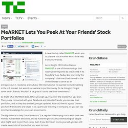 MeARKET Lets You Peek At Your Friends’ Stock Portfolios