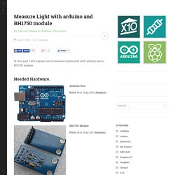 Measure Light with arduino and BH1750 module