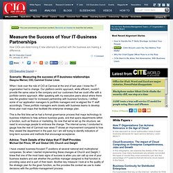 IT Business Relationship Management Group News