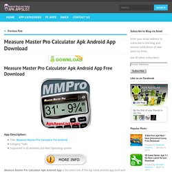 Measure Master Pro Calculator Apk Android App Download
