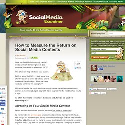 How to Measure the Return on Social Media Contests