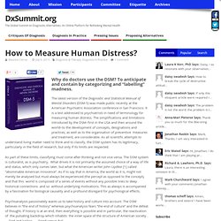 How to Measure Human Distress?