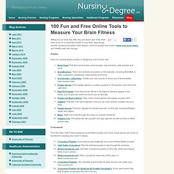 Jazz things up with crossword puzzles, brain teasers, memory games and more to keep your brain sharp and healthy well into old age. Puzzles.