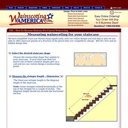 How To Measure Staircases - Wainscoting America Panels for your walls: Your Design Ideas Will Ship In 3 Business Days!