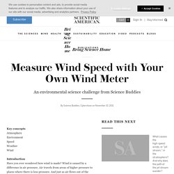 Measure Wind Speed with Your Own Wind Meter