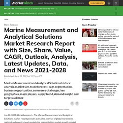 Marine Measurement and Analytical Solutions Market Research Report with Size, Share, Value, CAGR, Outlook, Analysis, Latest Updates, Data, and News 2021-2028