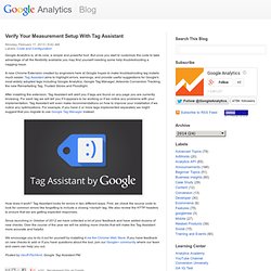 Verify Your Measurement Setup With Tag Assistant