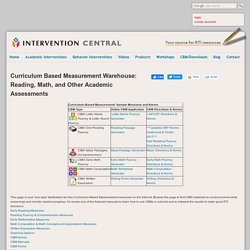 Curriculum Based Measurement