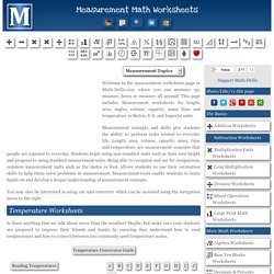 Measurement Worksheets