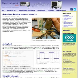 Arduino analog measurements