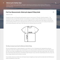 Find Your Measurements: Motorcycle Apparel Fitting Guide