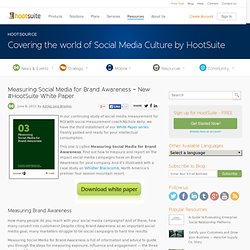 Measuring Social Media for Brand Awareness ~ New #HootSuite White Paper