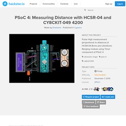 PSoC 4: Measuring Distance with HCSR-04 and CY8CKIT-049 4200