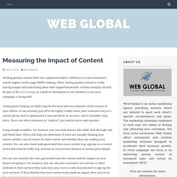 Measuring the Impact of Content