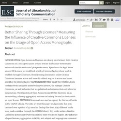 Better Sharing Through Licenses? Measuring the Influence of Creative Commons Licenses on the Usage of Open Access Monographs