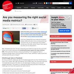 Are you measuring the right social media metrics?