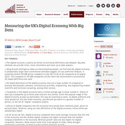 Measuring the UK’s Digital Economy With Big Data