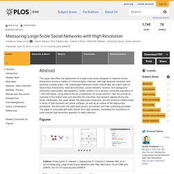 Measuring Large-Scale Social Networks with High Resolution