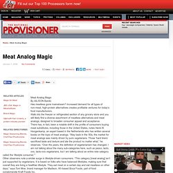 Meat Analog Magic