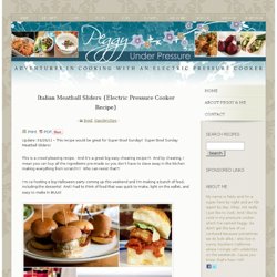 Italian Meatball Sliders {Electric Pressure Cooker Recipe} 