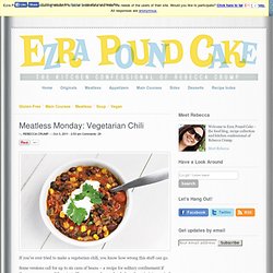 Meatless Monday: Vegetarian Chili