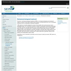 SEPA - Mechanical biological treatment