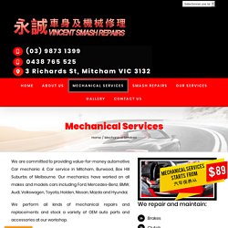 Mechanical Services - VINCENT