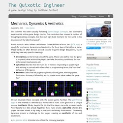 Mechanics, Dynamics & Aesthetics - The Quixotic Engineer