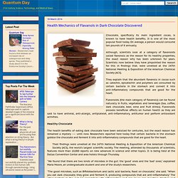 Health Mechanics of Flavanols in Dark Chocolate Discovered
