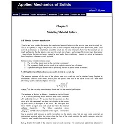 Applied Mechanics of Solids (A.F. Bower) Chapter 9: Modeling Failure - 9.5 Plastic fracture mechanics