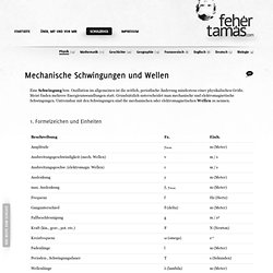 Mechanische Schwingungen und Wellen